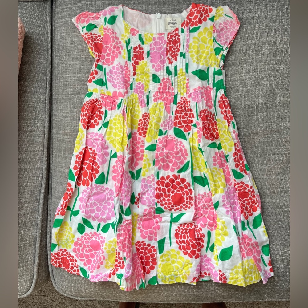 Mini Boden floral dress- size 4-5y
